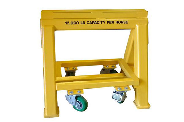 12,000 lb. (6 ton) Steel Top Spring Loaded Compression Caster Industrial Work Horse (163609)