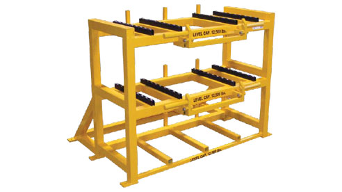 Mold and Die Rack w/ inline rollers