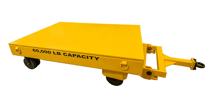 VALLEY CRAFT, 4,000 lb Load Capacity, 96 inx48 inx2 in, Four Wheel Steer  Industrial Trailer - 3PDP9