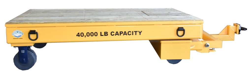 VALLEY CRAFT, 4,000 lb Load Capacity, 96 inx48 inx2 in, Four Wheel Steer  Industrial Trailer - 3PDP9